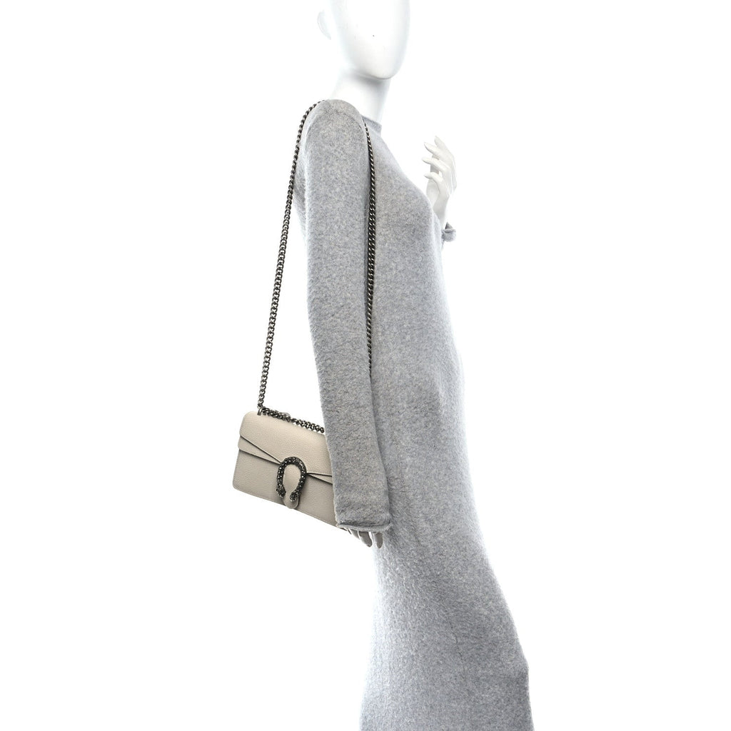 Dollar Calfskin Crystal Small Dionysus Shoulder Bag Mystic White product image 2, provided for visual reference and product
