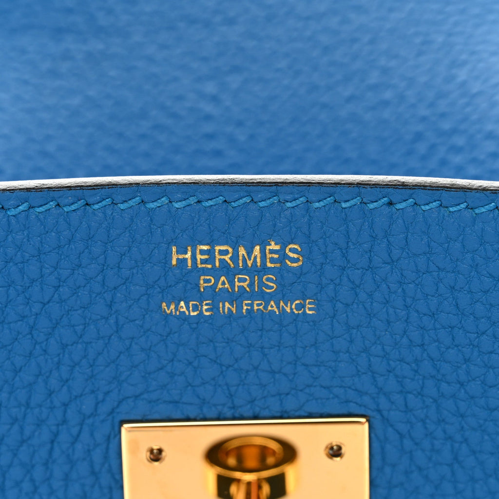 Togo Birkin 30 Bleu Zanzibar product image 6, provided for visual reference and product detail review