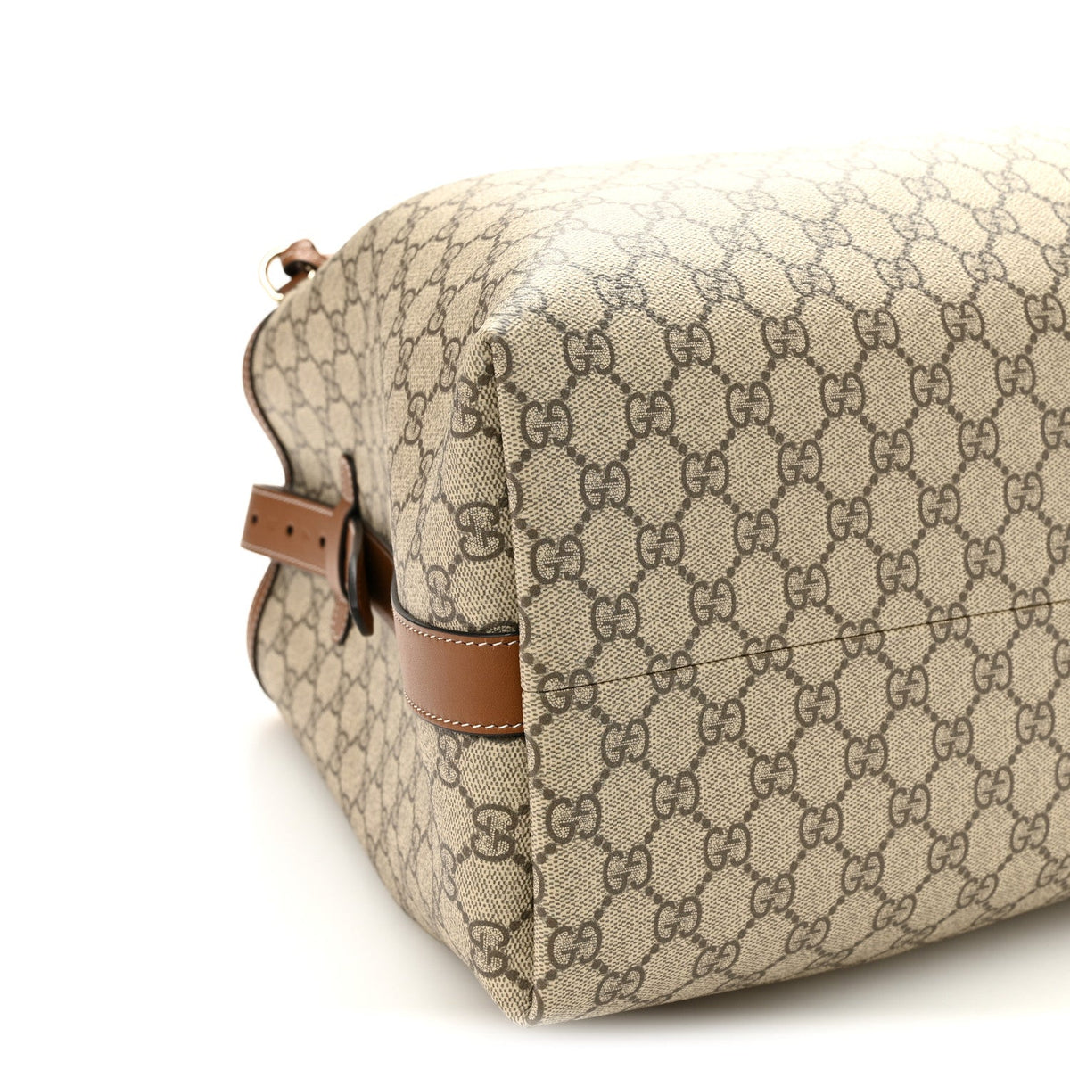 GG Icon Monogram Padlock Shoulder Bag Beige Dark Brown product image 9, provided for visual reference and product detail
