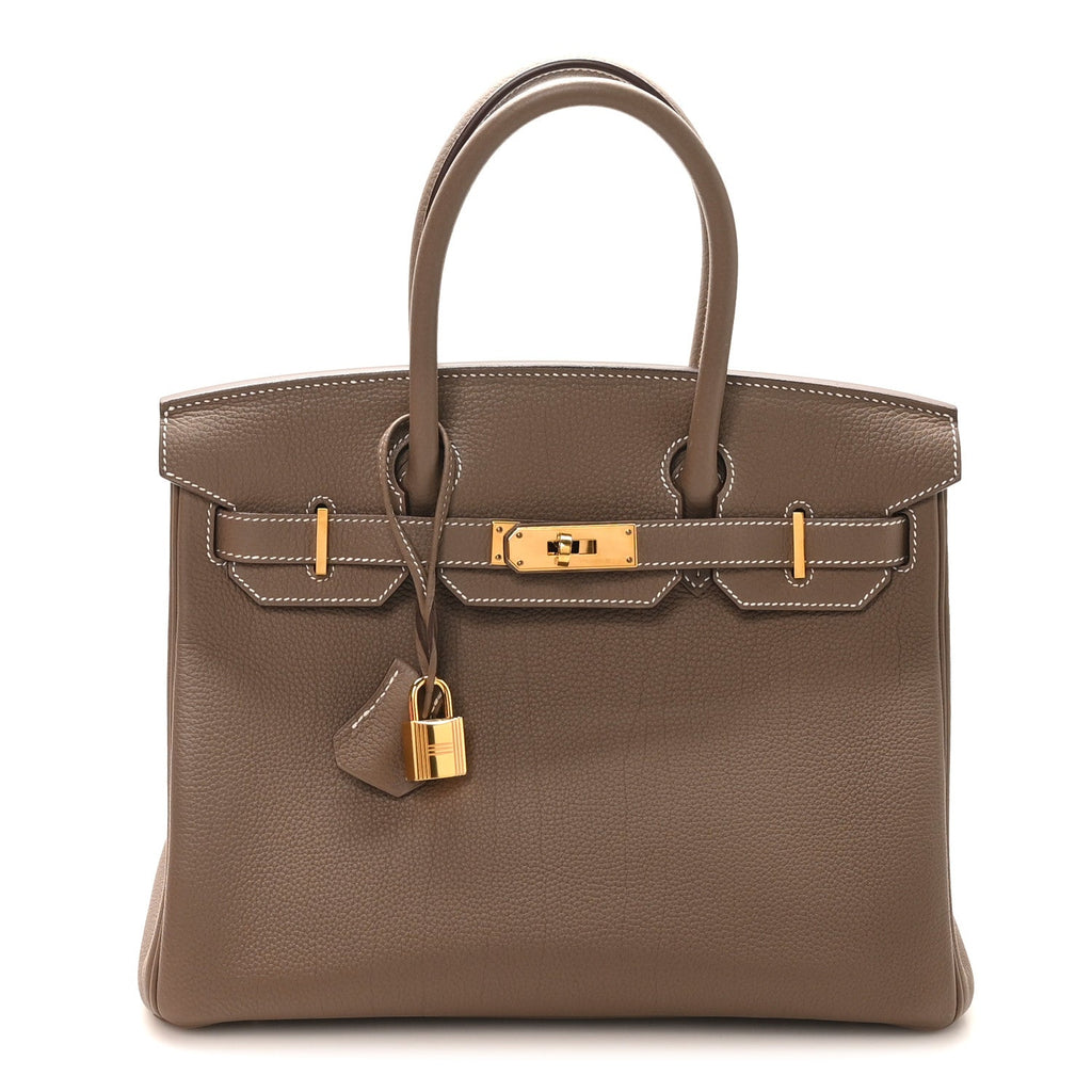 Togo Birkin 30 Etoupe product image 1, provided for visual reference and product detail review