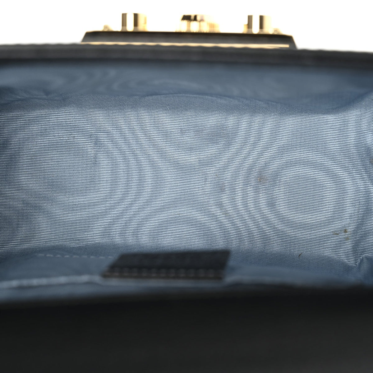 Grained Calfskin Bee Star Small Padlock Shoulder Bag Black product image 11, provided for visual reference and product