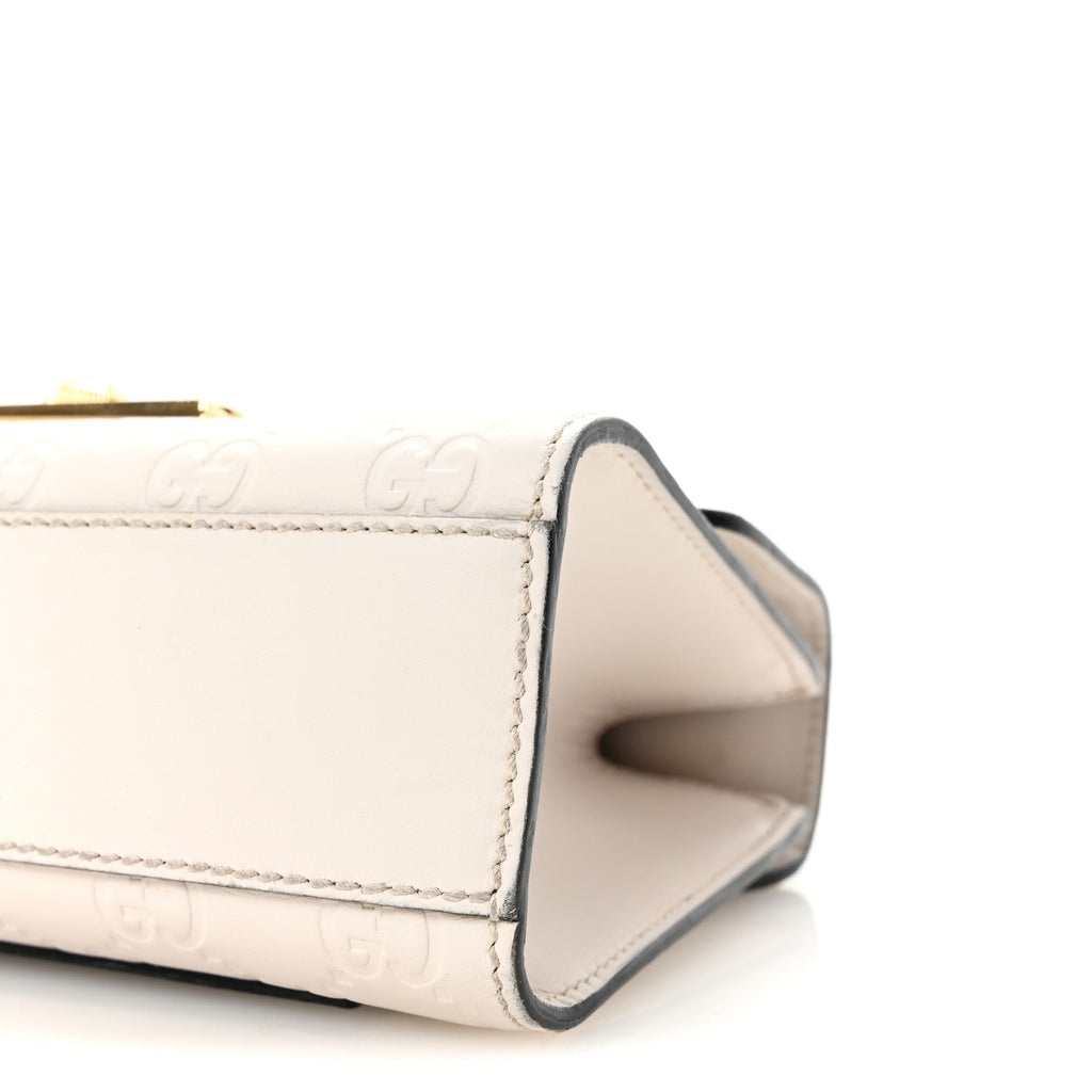 Guccissima Small Padlock Shoulder Bag Black White product image 10, provided for visual reference and product detail review