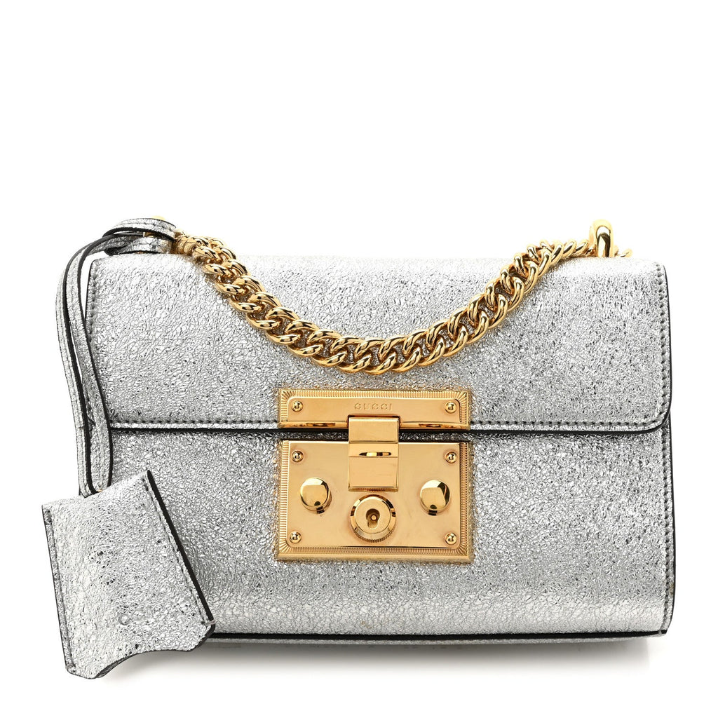 Galassia Small Padlock Shoulder Bag Argento product image 1, provided for visual reference and product detail review