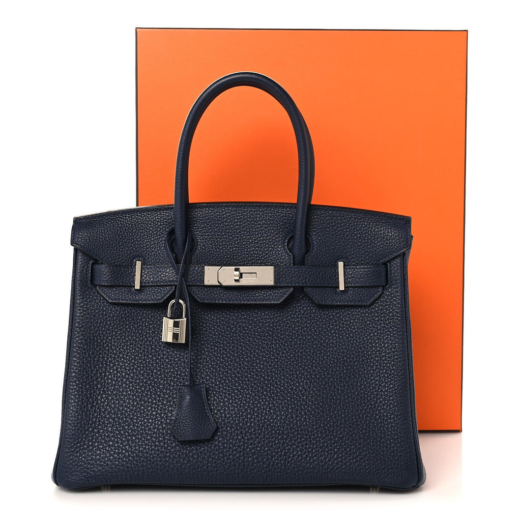 Togo Birkin 30 Bleu Nuit product image 13, provided for visual reference and product detail review