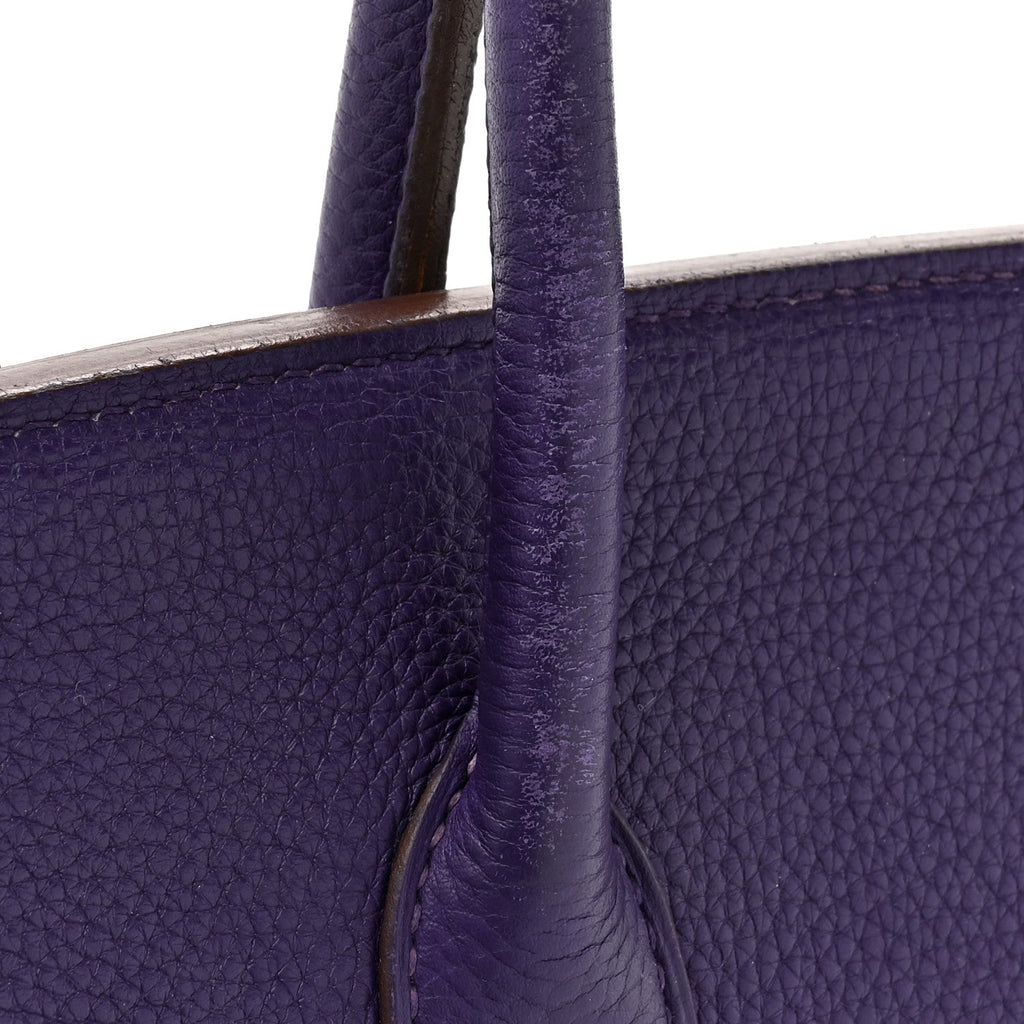 Taurillon Clemence Birkin 35 Iris product image 16, provided for visual reference and product detail review