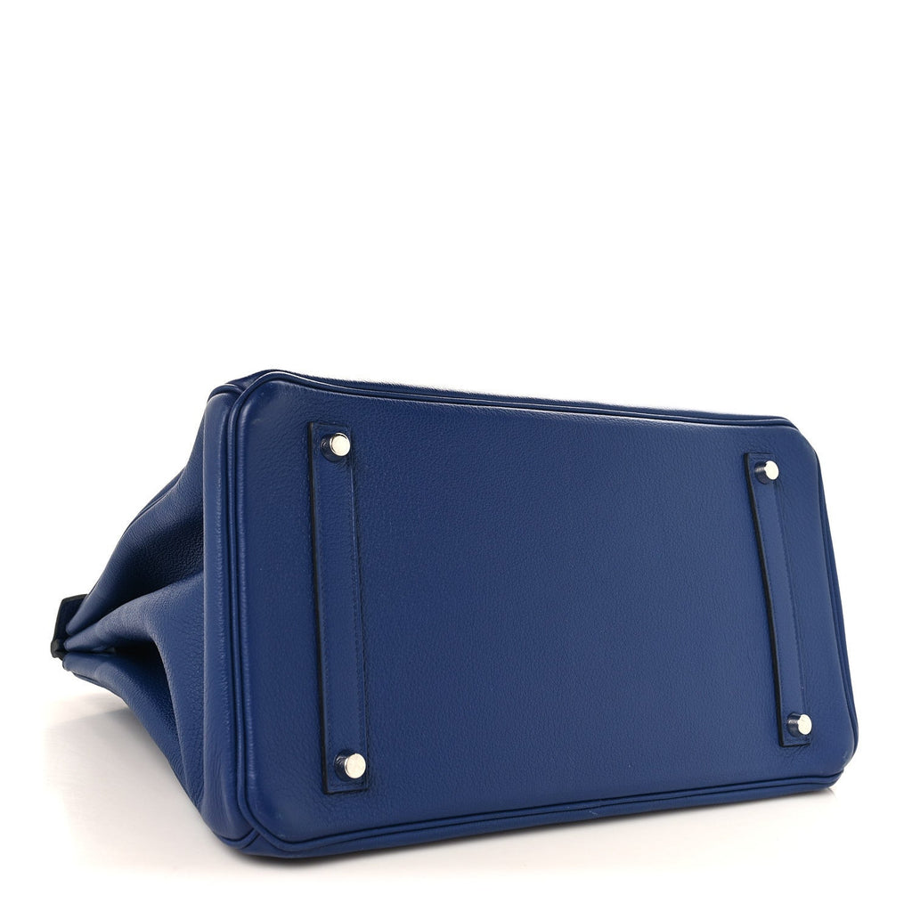 Taurillon Novillo Sea Surf and Fun Birkin 35 Bleu Saphir product image 4, provided for visual reference and product detail