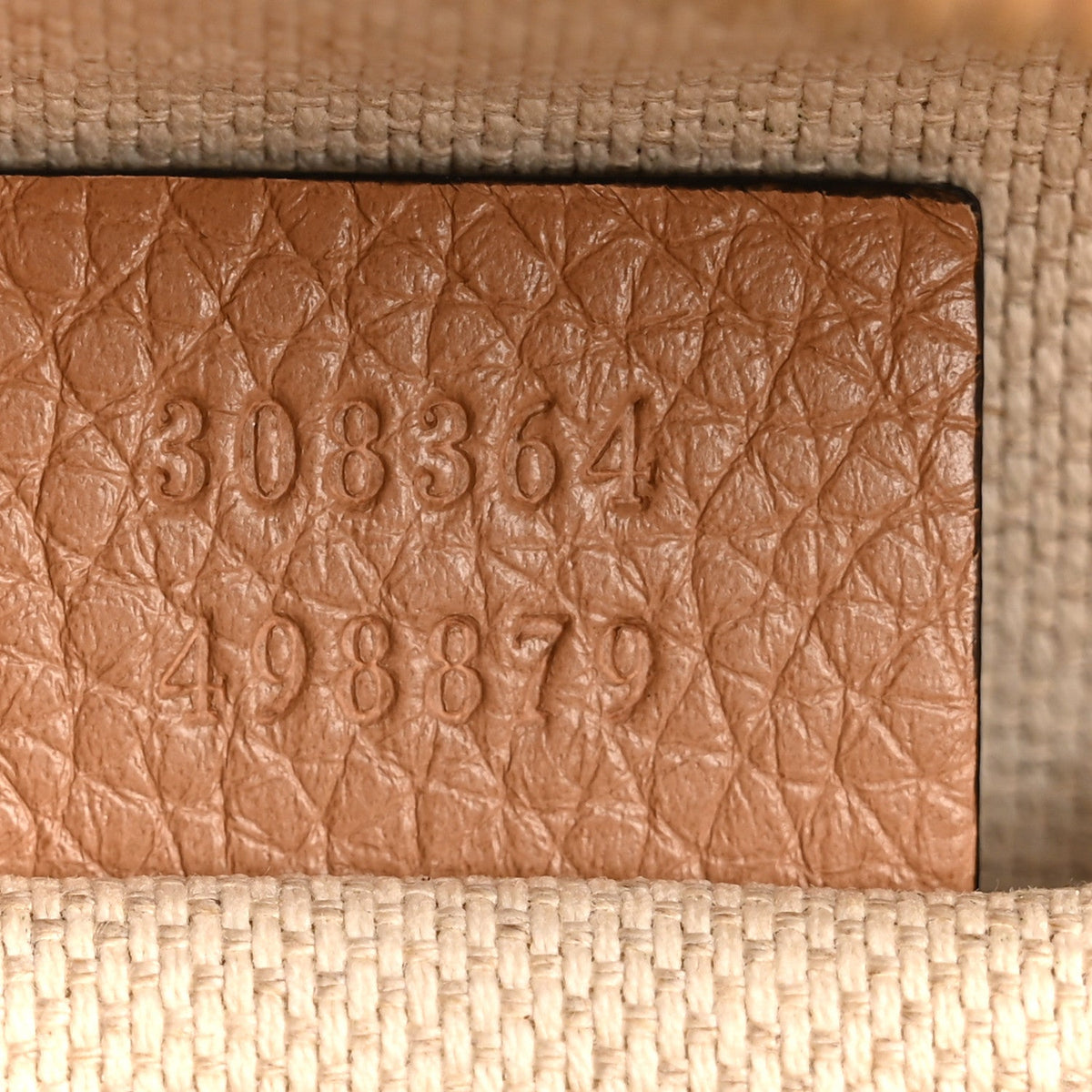 Pebbled Calfskin Small Soho Disco Bag Camelia product image 7, provided for visual reference and product detail review