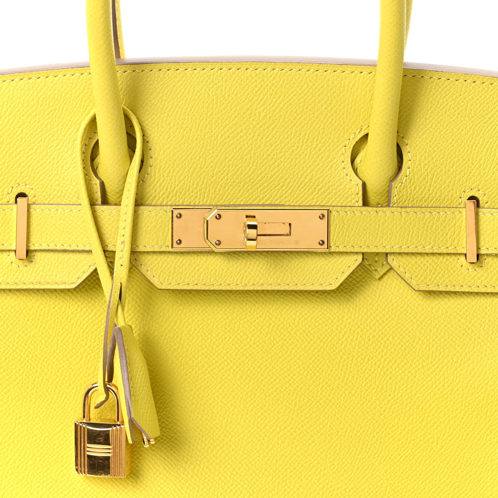 Epsom BIRKIN 30 Lime product image 7, provided for visual reference and product detail review