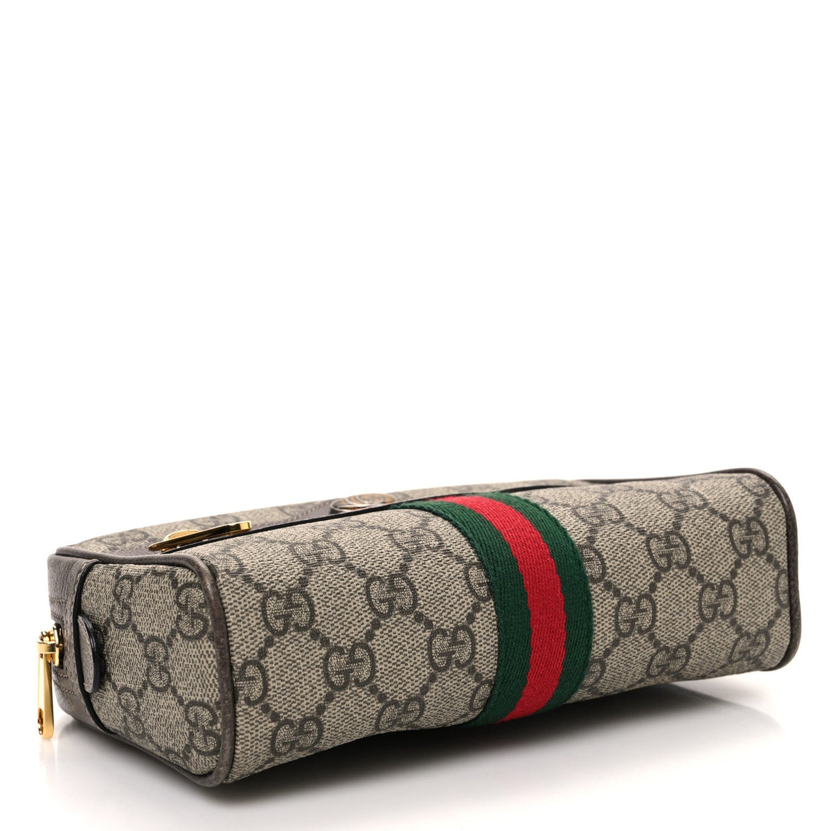 GG Supreme Monogram Web Small Ophidia Belt Bag 85 34 Dark Brown product image 4, provided for visual reference and product