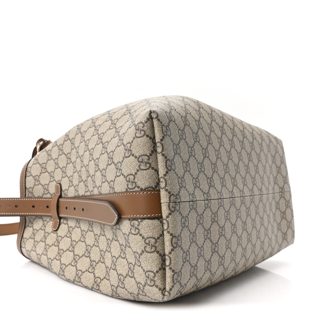 GG Icon Monogram Padlock Shoulder Bag Beige Dark Brown product image 9, provided for visual reference and product detail