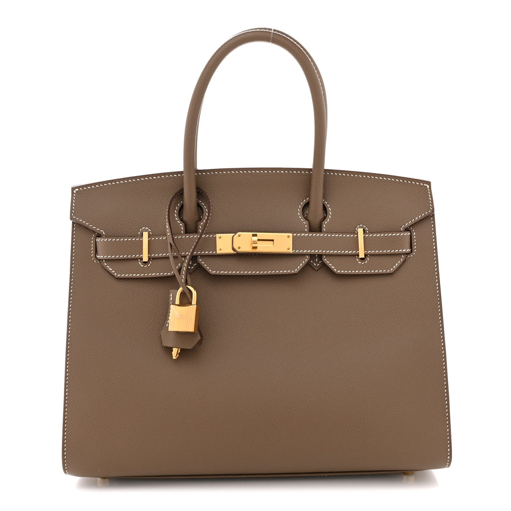 Epsom Birkin Sellier 30 Etoupe product image 1, provided for visual reference and product detail review