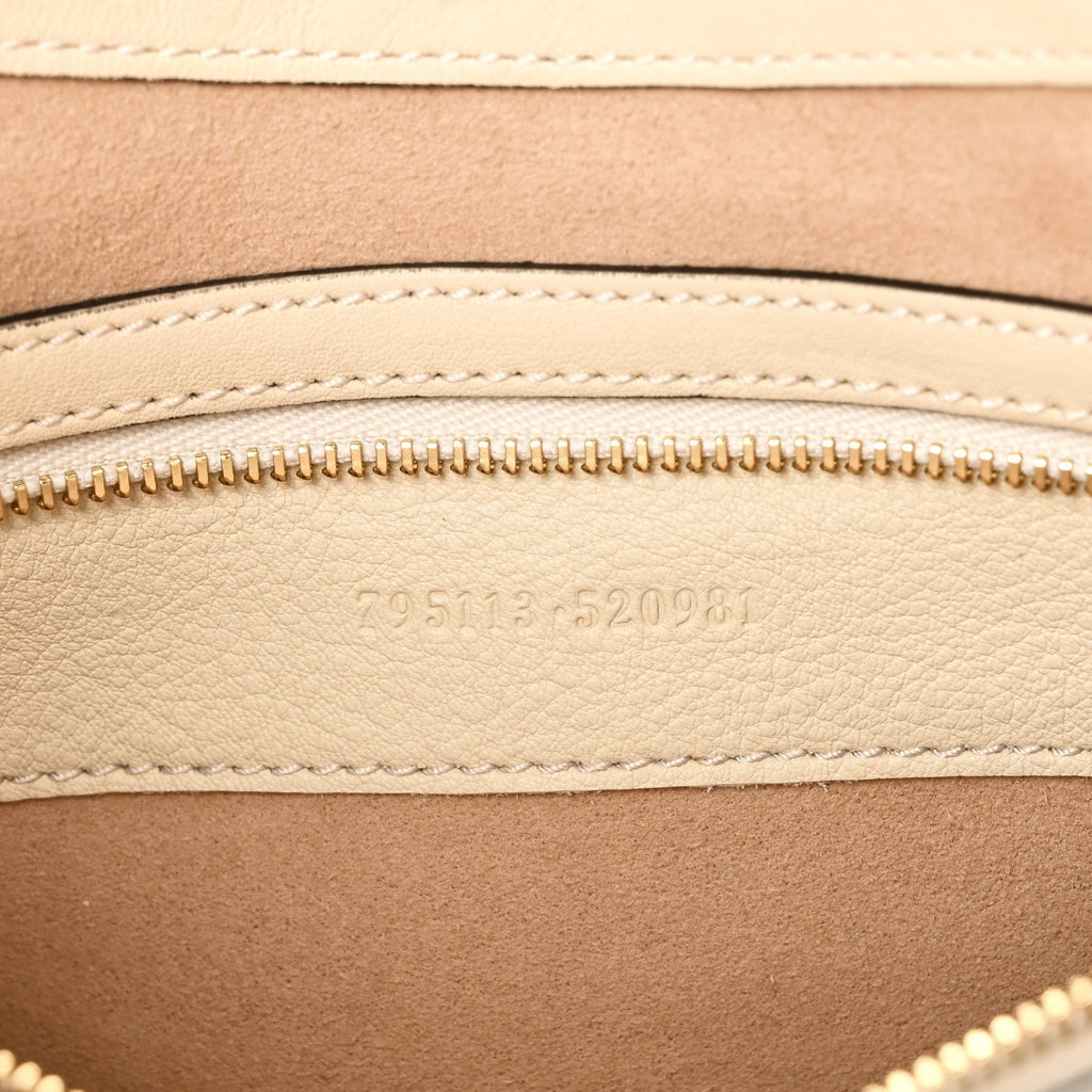 GG Supreme Monogram Moon Calfskin Medium Padlock Shoulder Bag Beige Ebony Mystic White product image 7, provided for visual