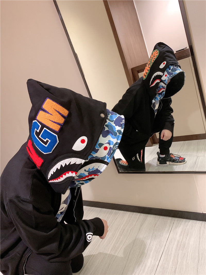 Bathing Ape Hoodie Camouflage Cardigan Men and Women Sweater Hoodie Coat product image 25, provided for visual reference and