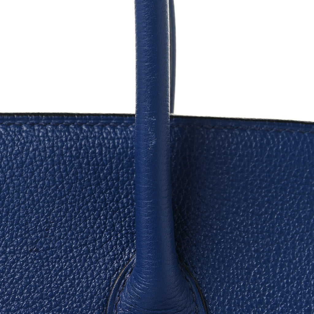 Taurillon Novillo Sea Surf and Fun Birkin 35 Bleu Saphir product image 13, provided for visual reference and product detail