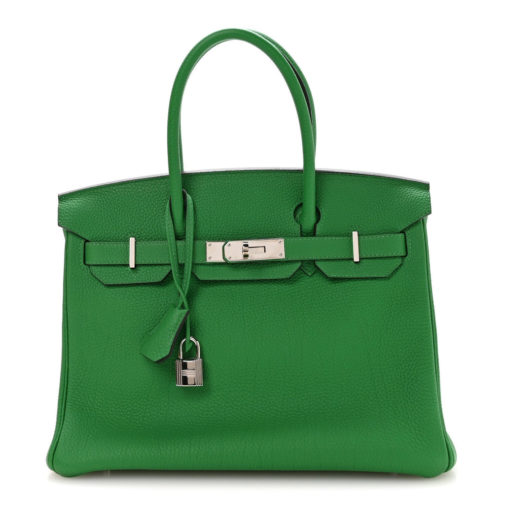 Taurillon Clemence Birkin 30 Menthe product image 1, provided for visual reference and product detail review