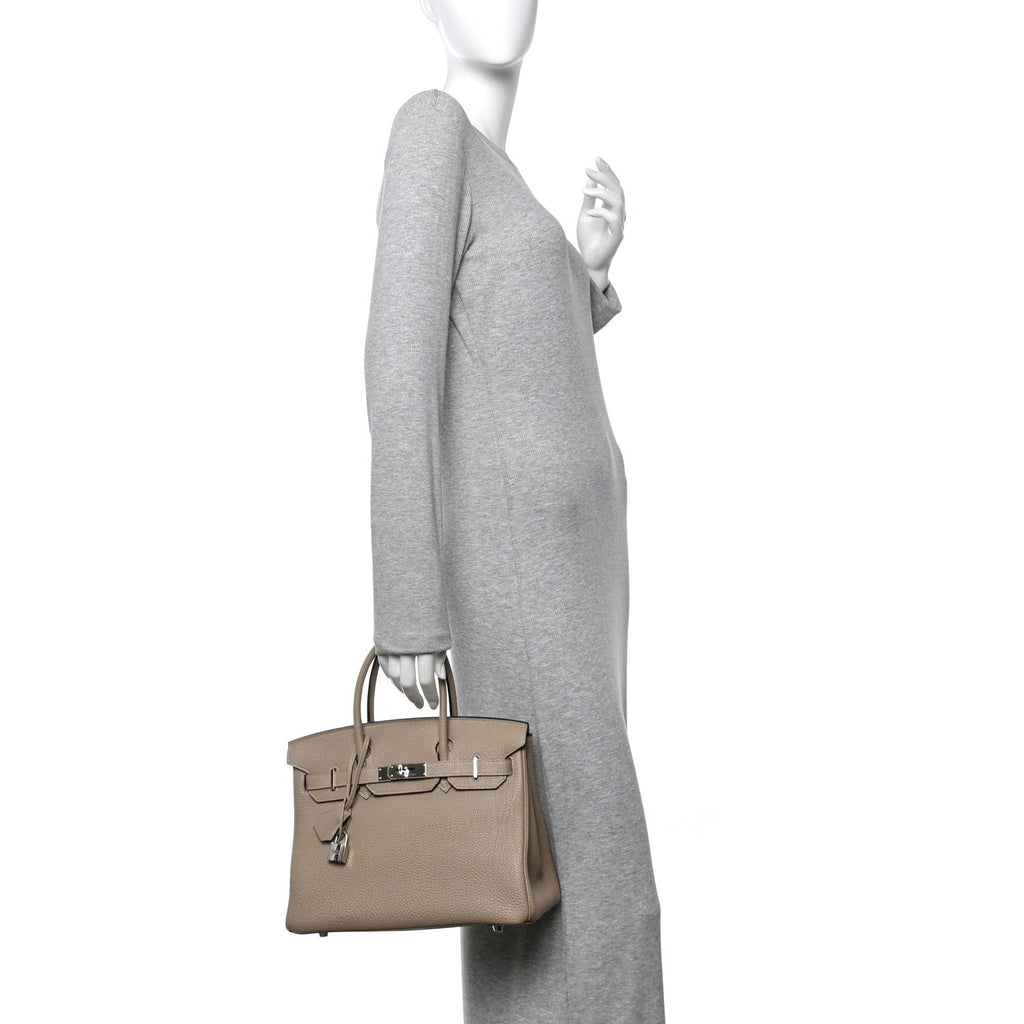 Togo Birkin 30 Gris Tourterelle product image 3, provided for visual reference and product detail review