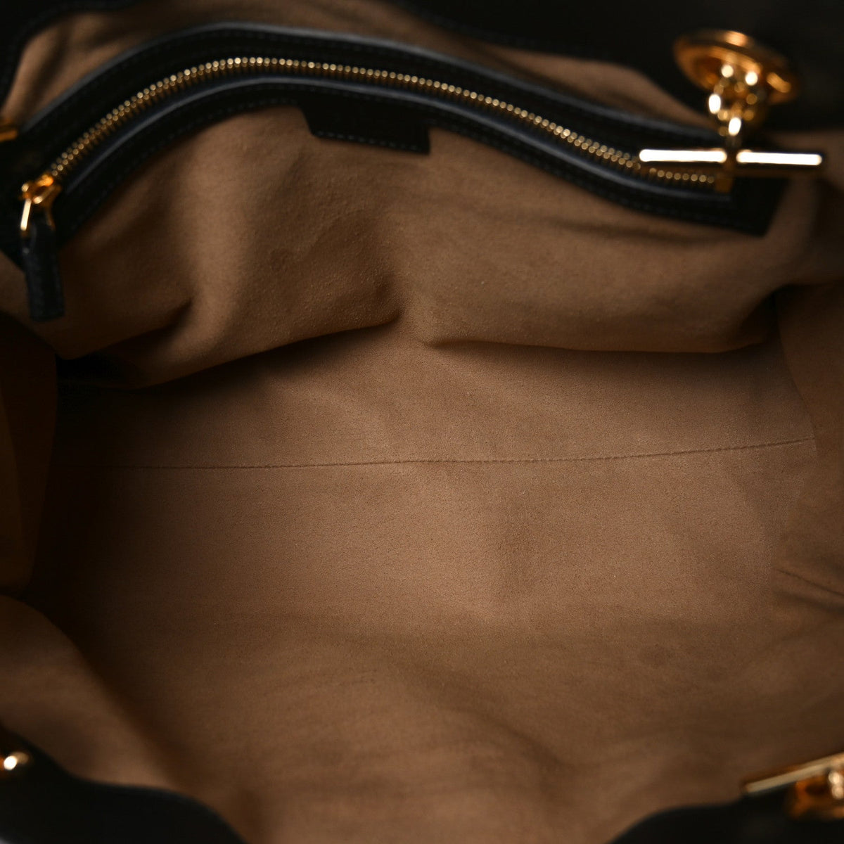 GG Supreme Monogram Medium Padlock Tote Black product image 5, provided for visual reference and product detail review