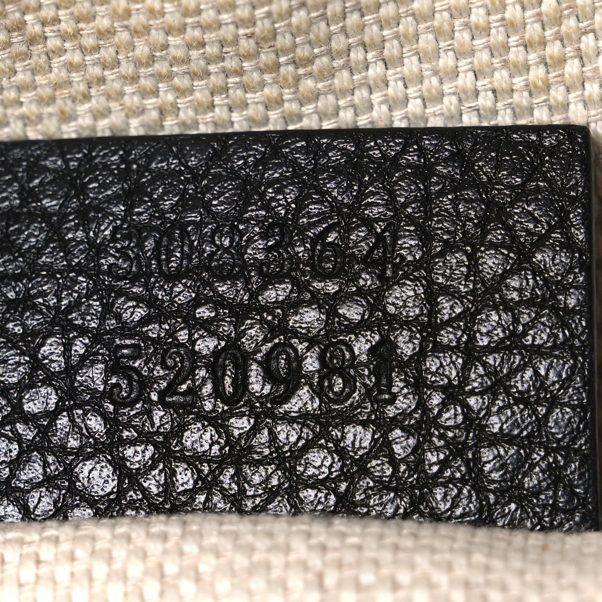 Pebbled Calfskin Small Soho Disco Bag Black product image 6, provided for visual reference and product detail review