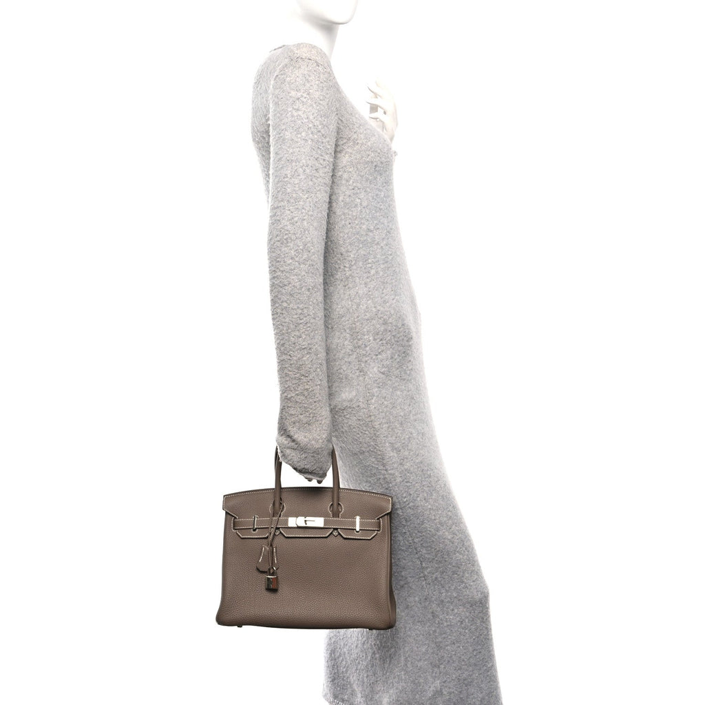 Togo Birkin 30 Etoupe product image 2, provided for visual reference and product detail review