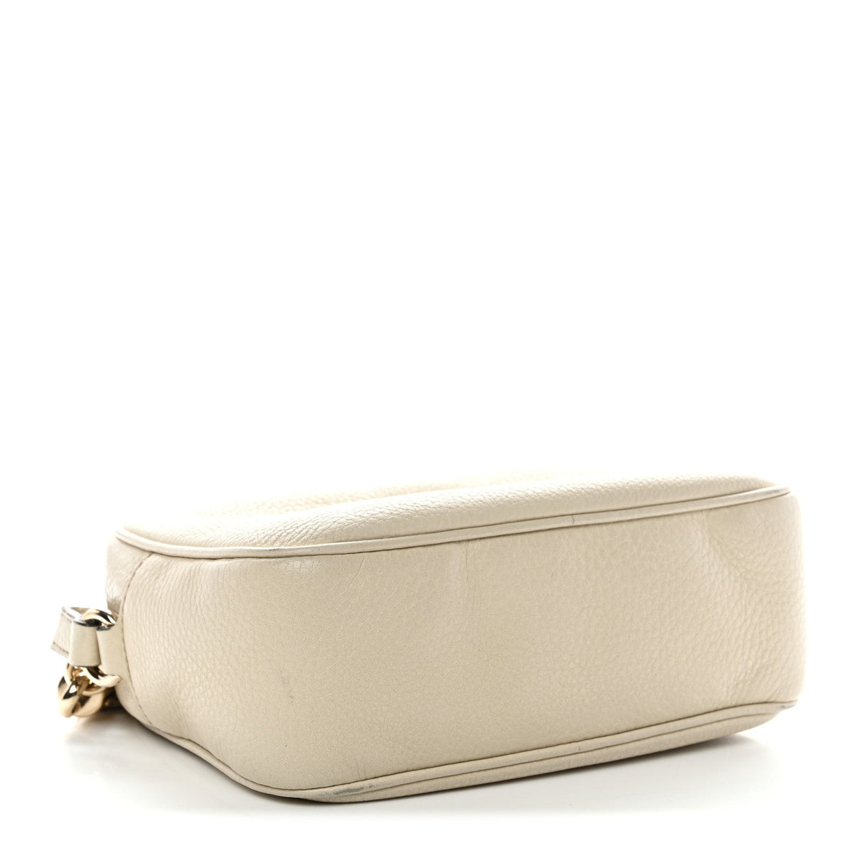 Pebbled Calfskin Small Soho Disco Bag Off White product image 10, provided for visual reference and product detail review