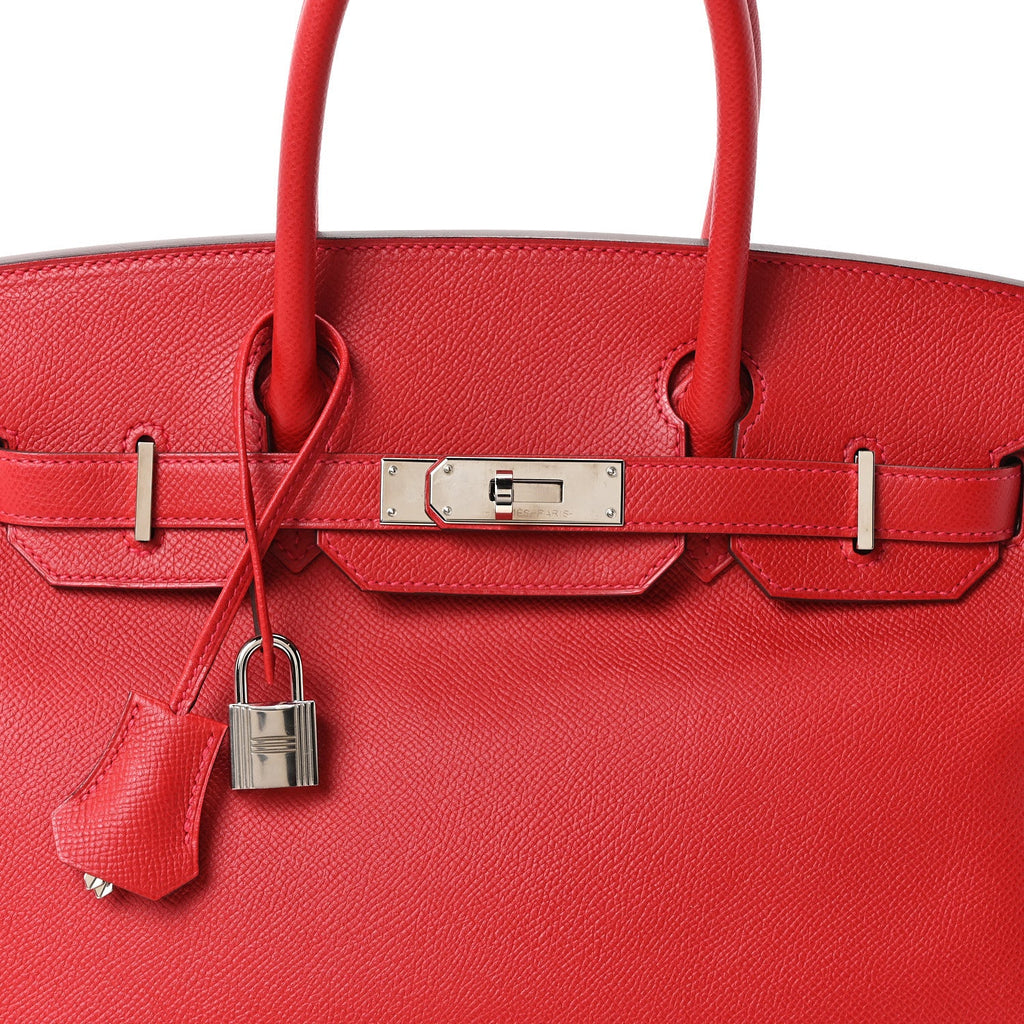 Epsom Birkin 30 Rouge Vif product image 8, provided for visual reference and product detail review
