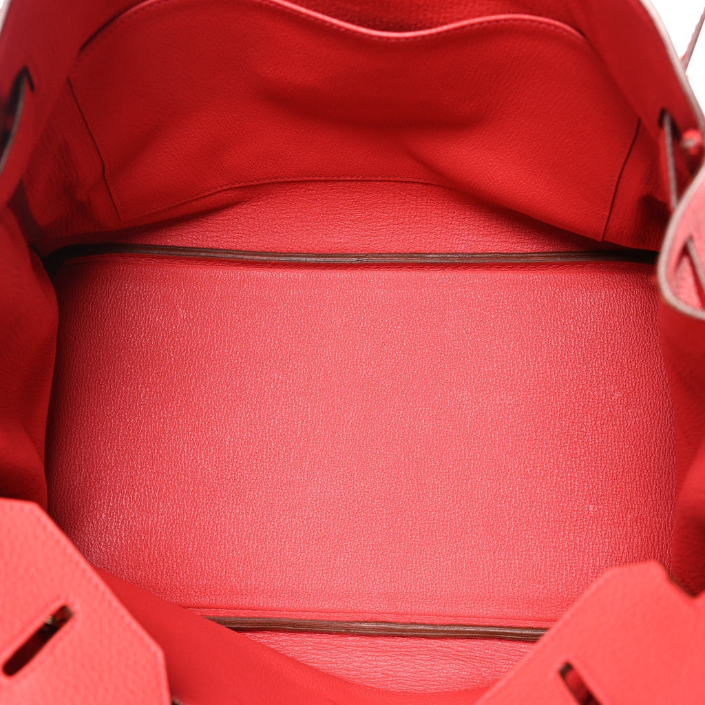 Taurillon Clemence Birkin 35 Bougainvillea product image 5, provided for visual reference and product detail review