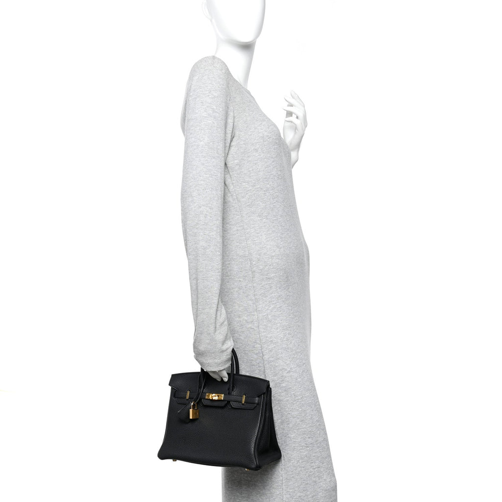 Togo Birkin 25 Black product image 2, provided for visual reference and product detail review