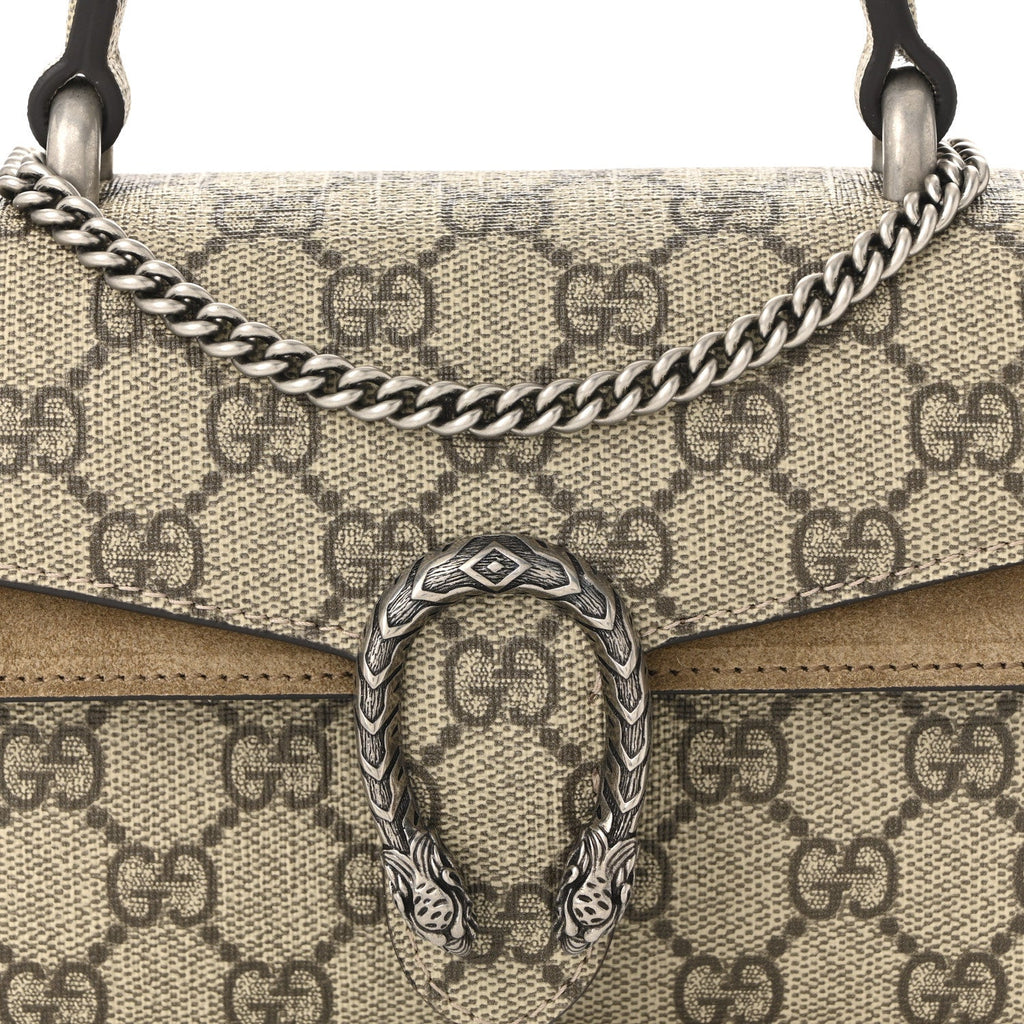 GG Supreme Monogram Mini Dionysus Top Handle Bag Taupe product image 7, provided for visual reference and product detail