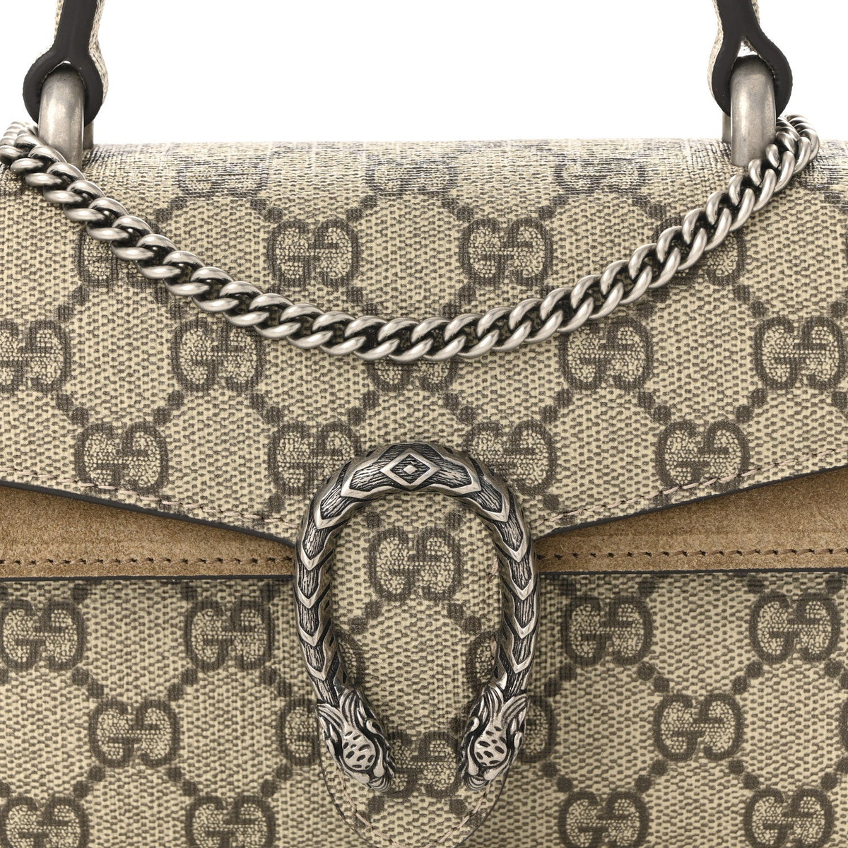 GG Supreme Monogram Mini Dionysus Top Handle Bag Taupe product image 7, provided for visual reference and product detail