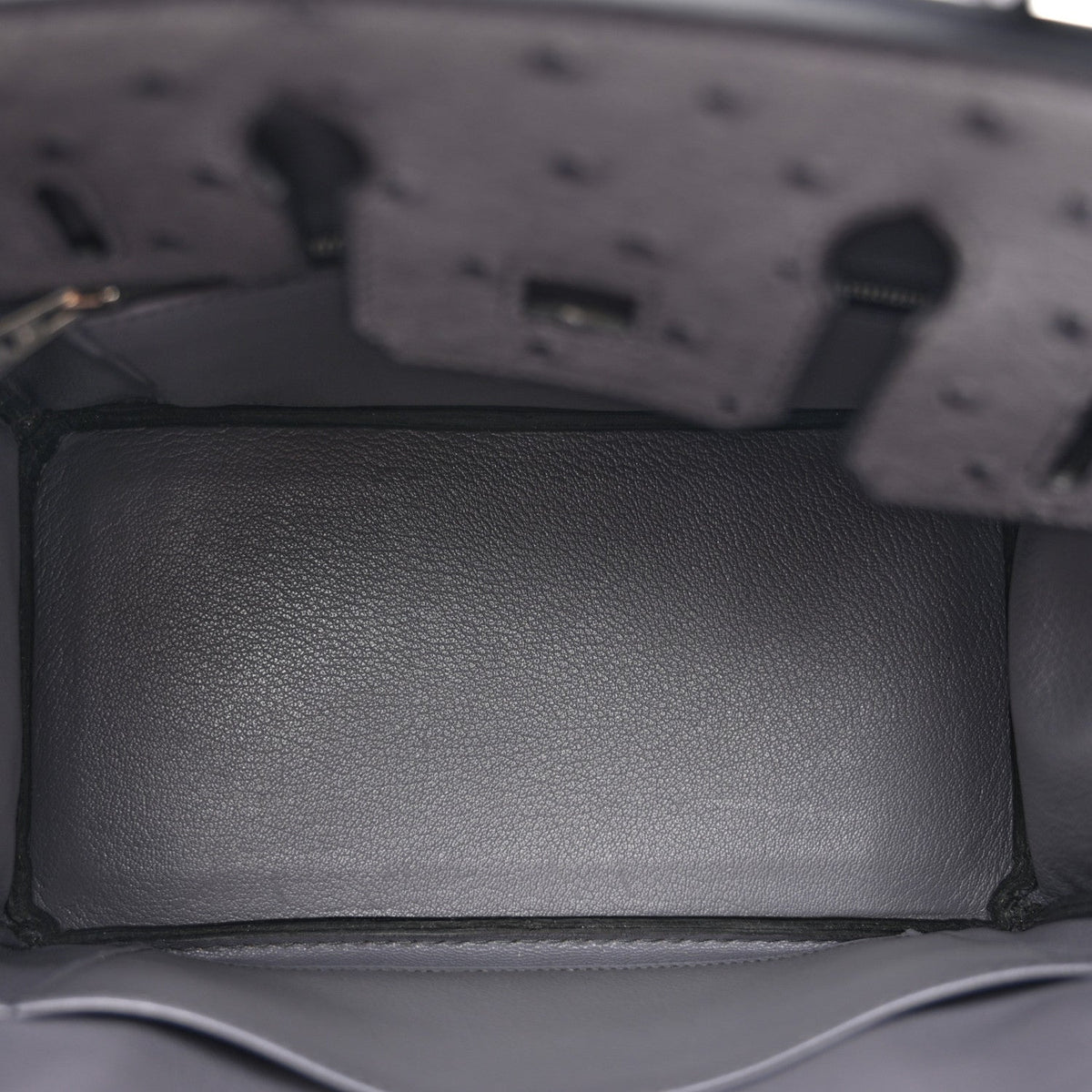 Ostrich Birkin 25 Gris Agate product image 5, provided for visual reference and product detail review