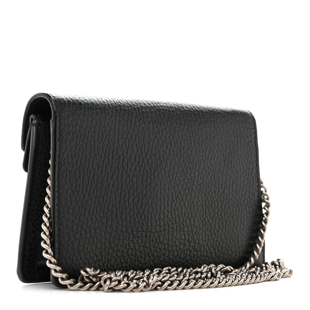 Dollar Calfskin Crystal Super Mini Dionysus Shoulder Bag Black product image 3, provided for visual reference and product
