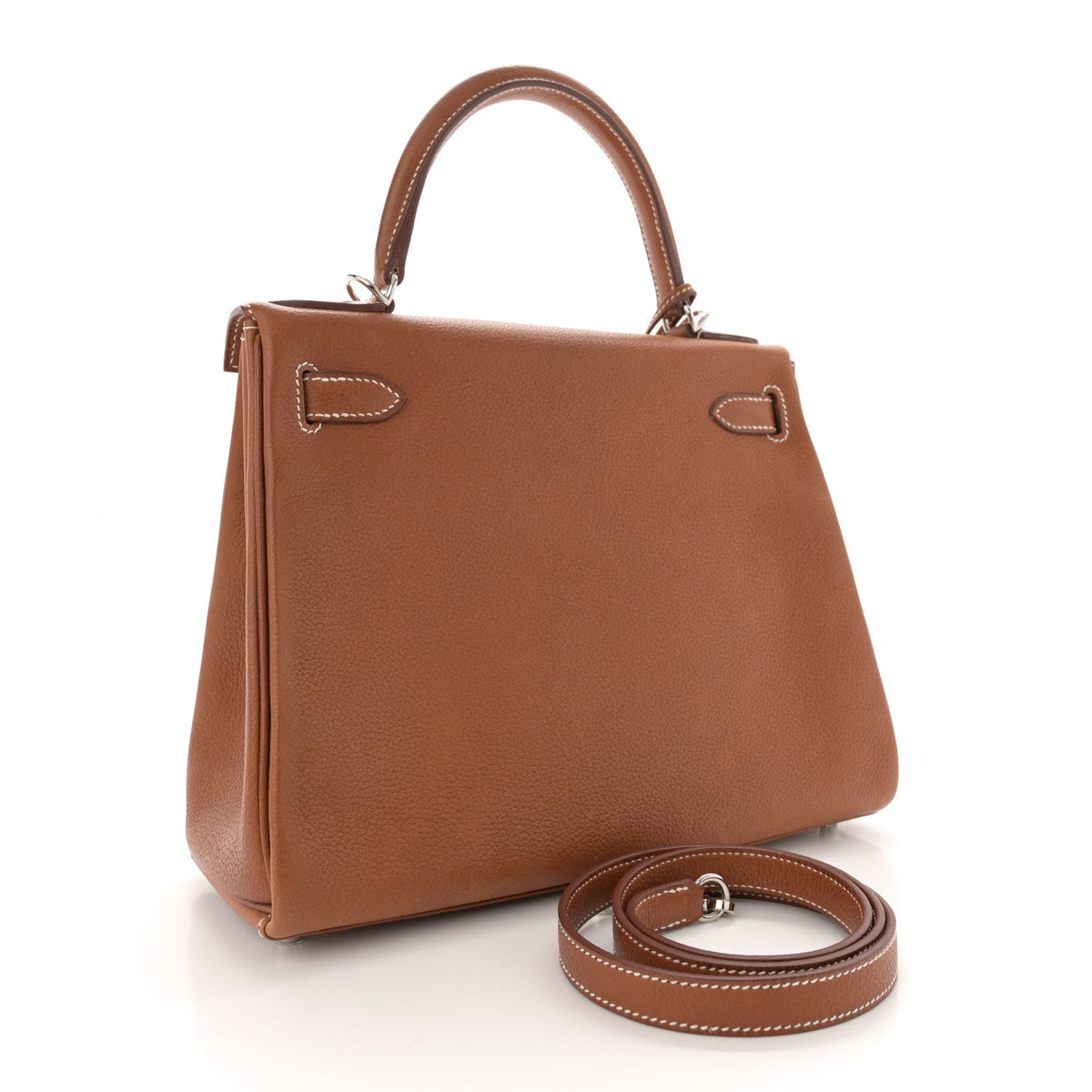 Barenia Faubourg Kelly Retourne 28 Fauve product image 3, provided for visual reference and product detail review