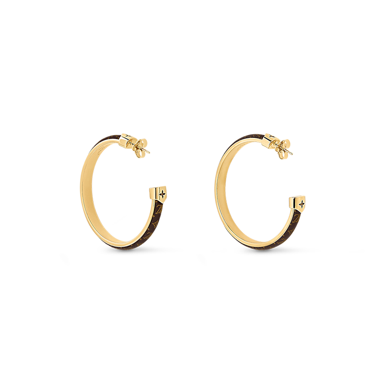 Louis Vuitton Signature 18K Gold Earrings product image 3, provided for visual reference and product detail review