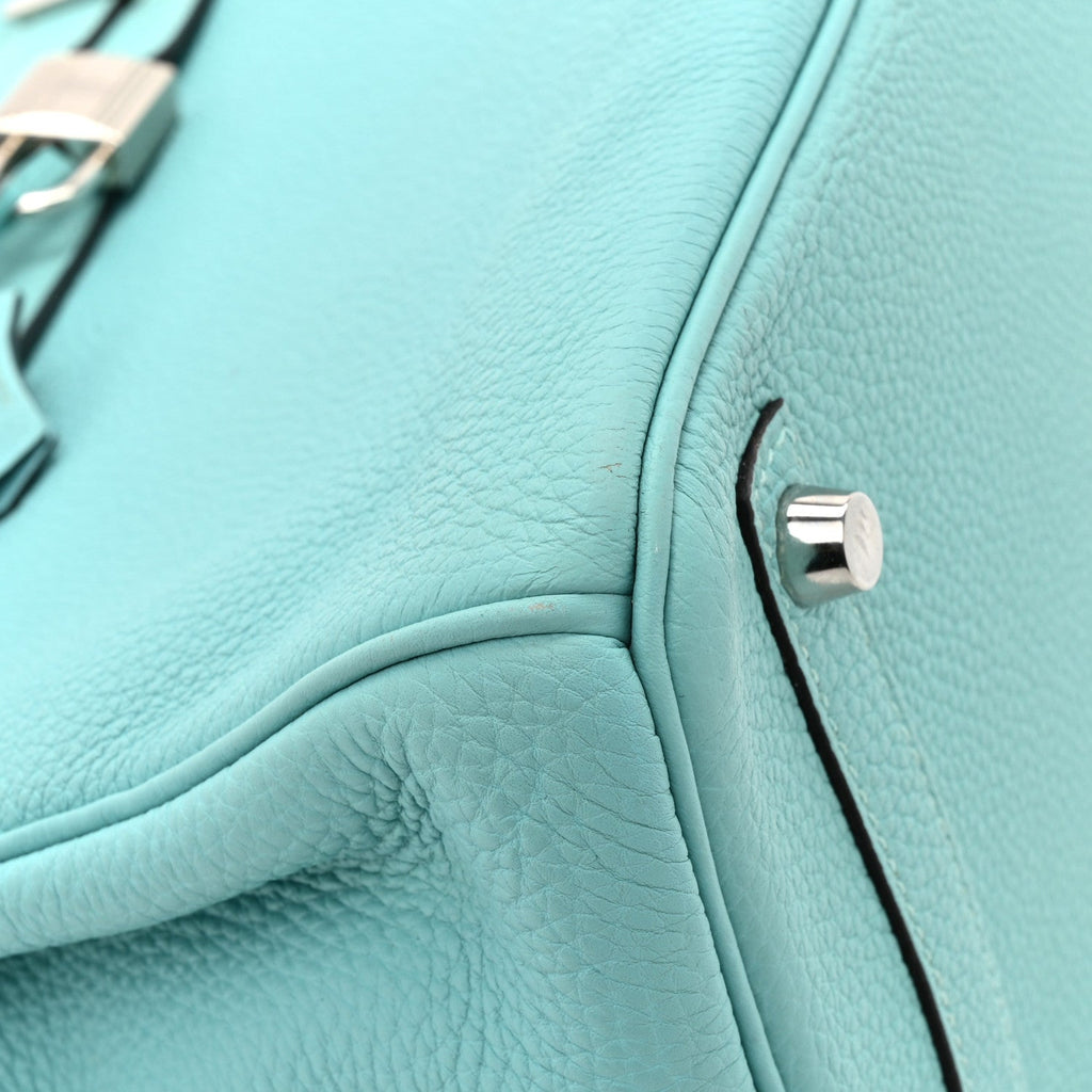 Togo BIRKIN 30 Bleu Atoll product image 15, provided for visual reference and product detail review