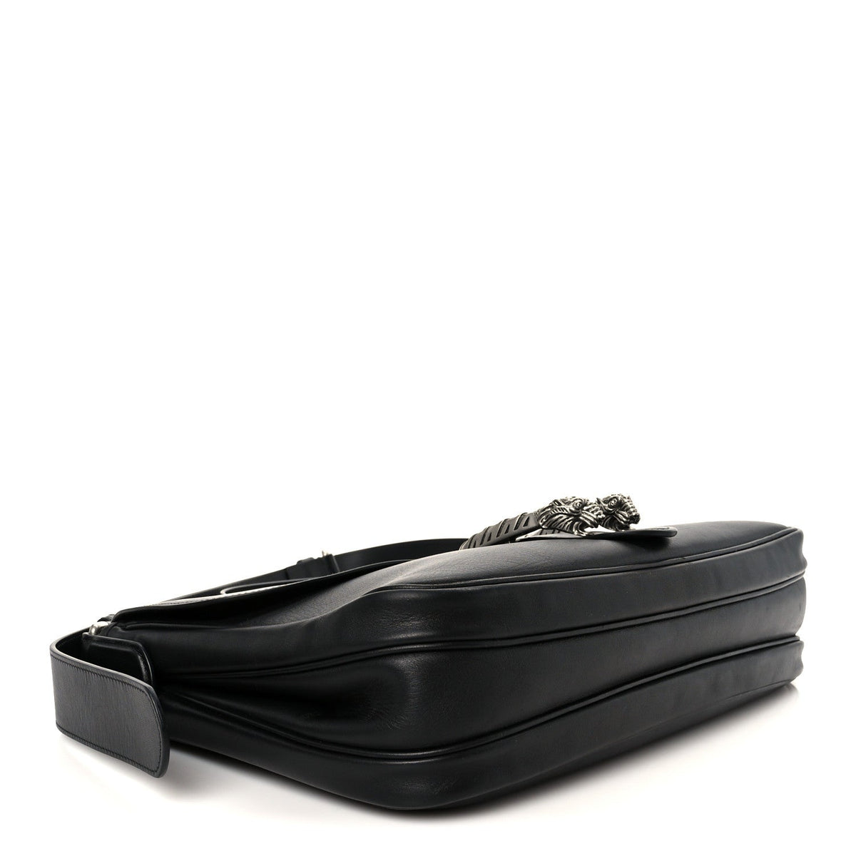 Calfskin Dionysus Messenger Bag Black product image 4, provided for visual reference and product detail review