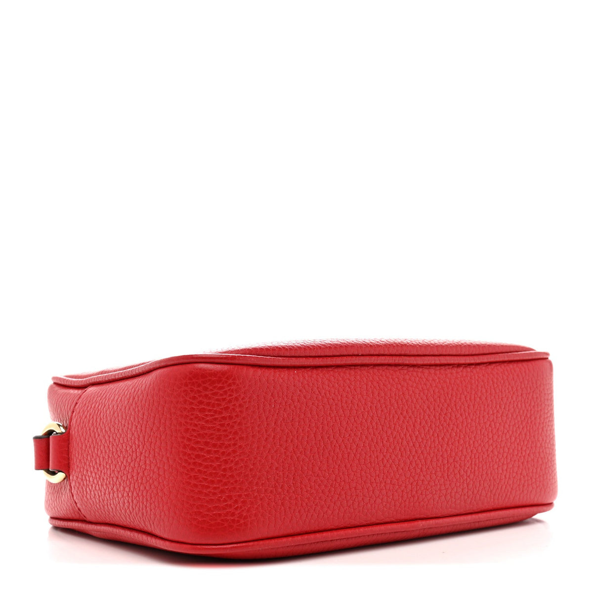 Pebbled Calfskin Small Soho Disco Bag Tabasco Red product image 4, provided for visual reference and product detail review