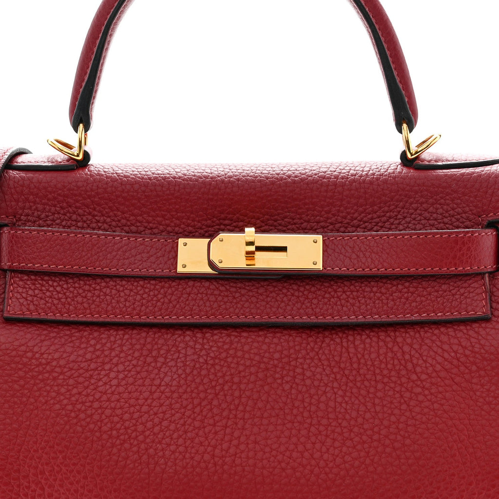 Taurillon Clemence Kelly Retourne 28 Rouge Grenat product image 8, provided for visual reference and product detail review