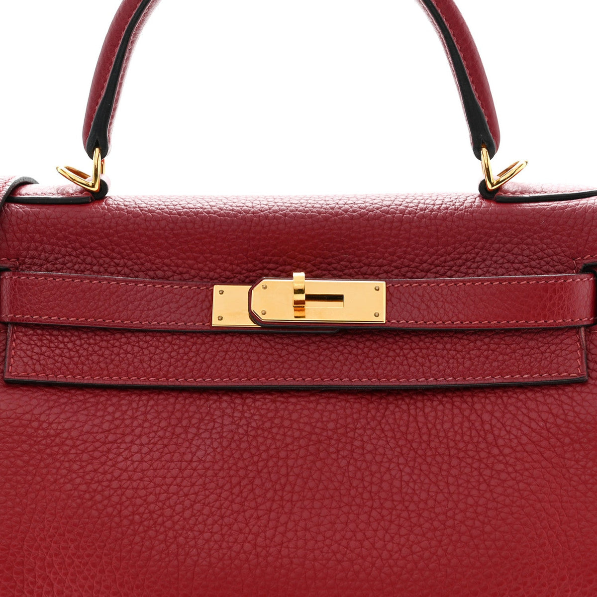 Taurillon Clemence Kelly Retourne 28 Rouge Grenat product image 8, provided for visual reference and product detail review