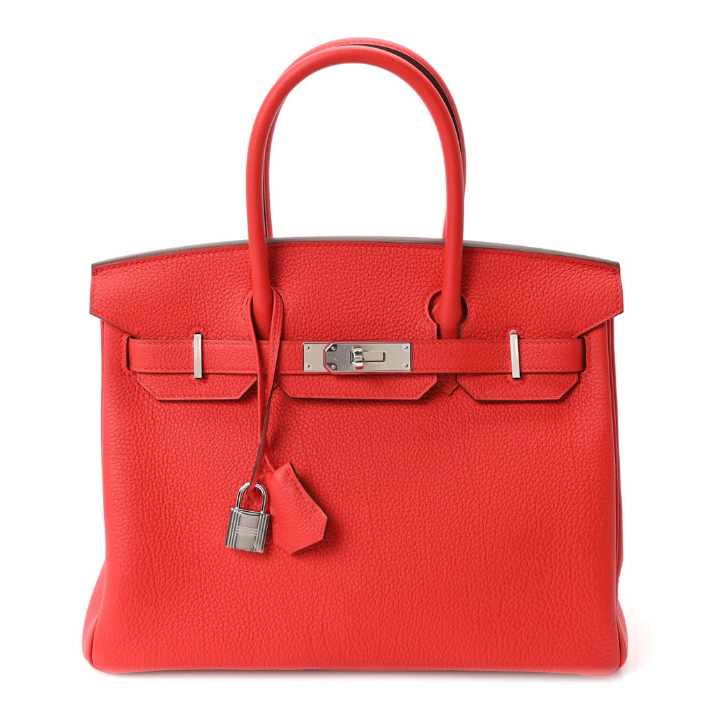 Togo Birkin 30 Rouge Radieux product image 1, provided for visual reference and product detail review