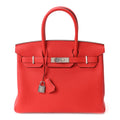 Togo Birkin 30 Rouge Radieux product image 1, provided for visual reference and product detail review