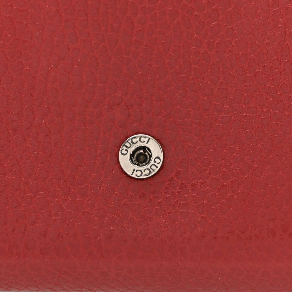 Calfskin Mini Dionysus Chain Wallet Hibiscus Red product image 12, provided for visual reference and product detail review