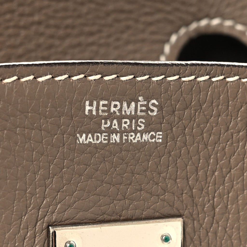 Togo Birkin 30 Etoupe product image 6, provided for visual reference and product detail review