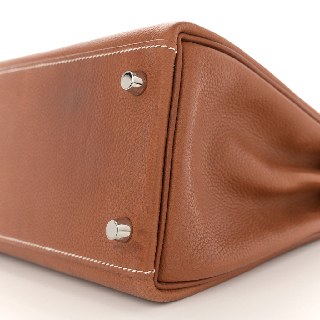 Barenia Faubourg Kelly Retourne 28 Fauve product image 10, provided for visual reference and product detail review