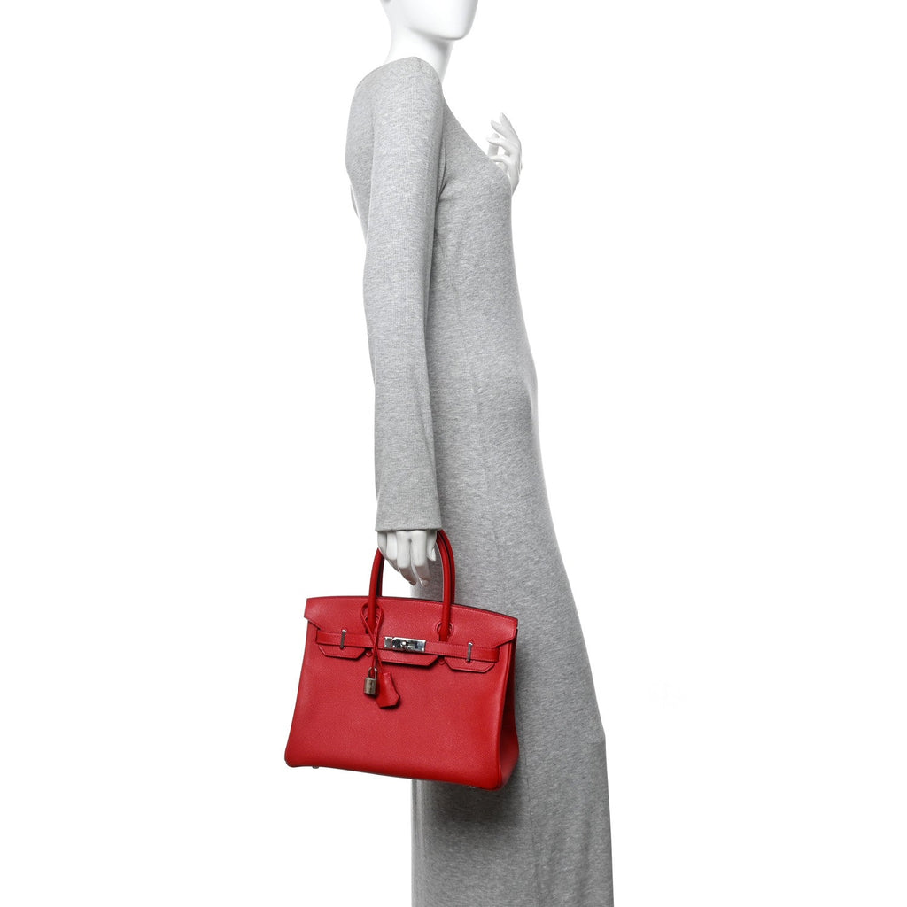 Epsom Birkin 30 Rouge Casaque product image 2, provided for visual reference and product detail review