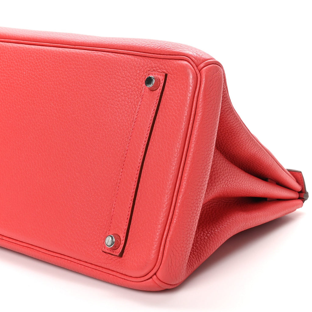 Taurillon Clemence Birkin 35 Bougainvillea product image 10, provided for visual reference and product detail review