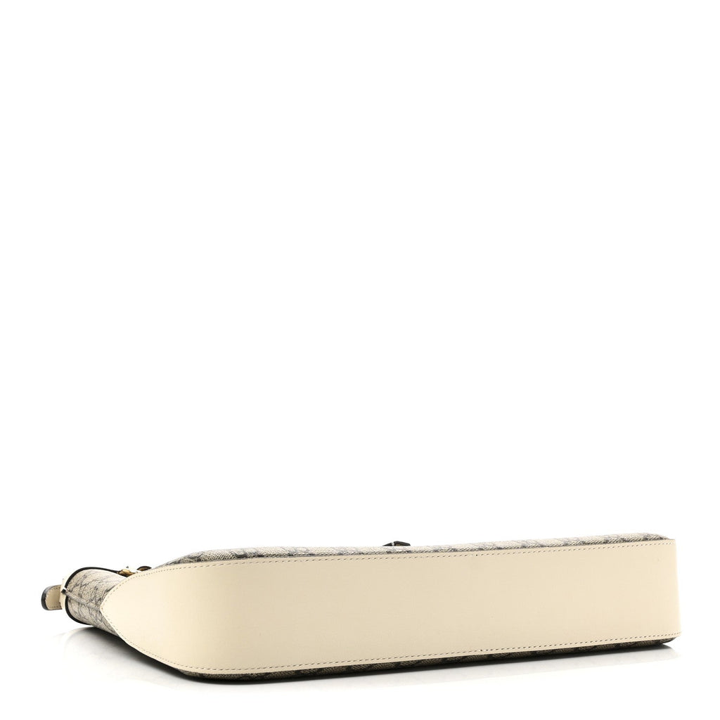 GG Supreme Monogram Moon Calfskin Medium Padlock Shoulder Bag Beige Ebony Mystic White product image 4, provided for visual