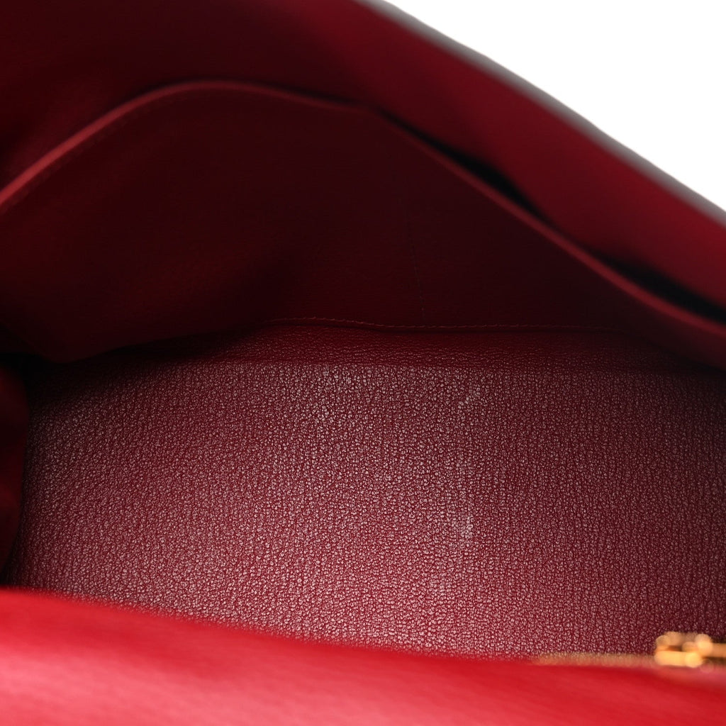 Taurillon Clemence Kelly Retourne 28 Rouge Grenat product image 5, provided for visual reference and product detail review