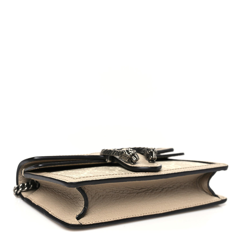 GG Supreme Monogram Textured Dollar Calfskin Super Mini Dionysus Shoulder Bag Beige Mystic White Oatmeal product image 4,