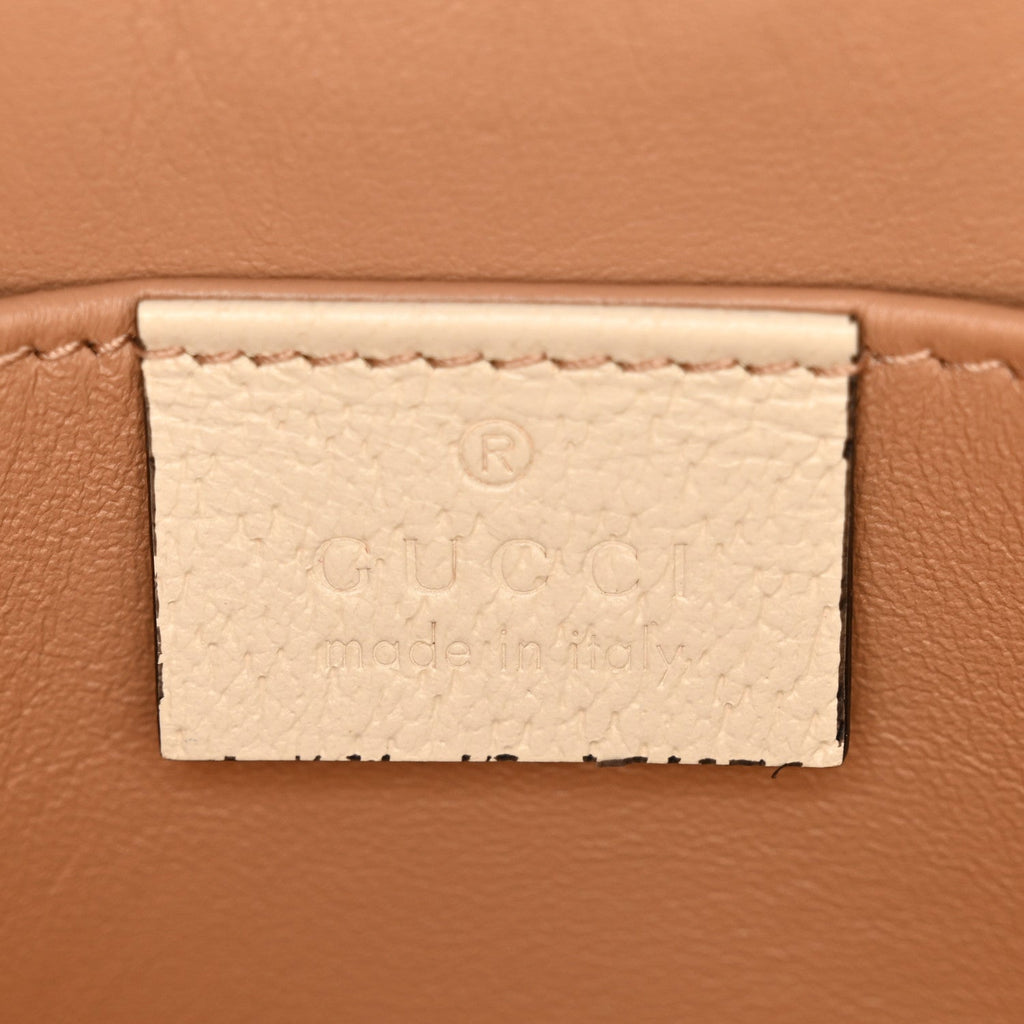 GG Supreme Monogram Berry Textured Dollar Calfskin Small Padlock Tote Beige Ebony Light Copper Mystic White product image 6,