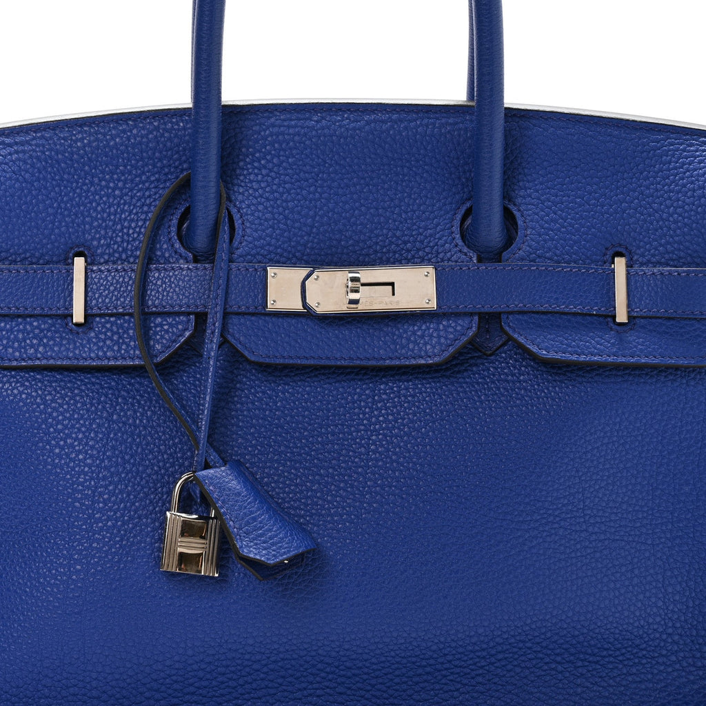 Togo BIRKIN 35 Bleu France product image 8, provided for visual reference and product detail review